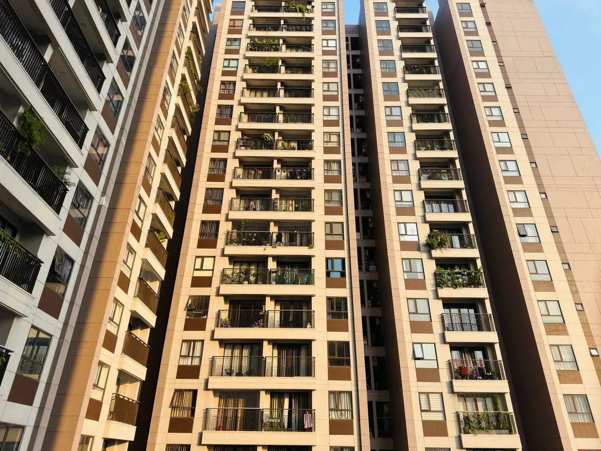 High-rise apartment buildings in a multifamily portfolio