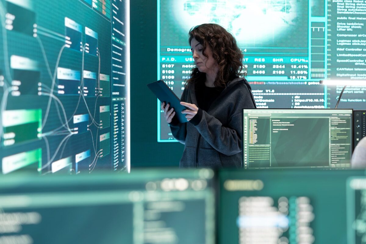Cyber security expert investigates governmental hacking malware attack