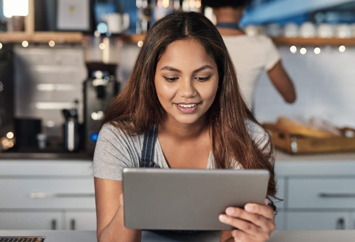 Tracking and managing her coffeeshop operations