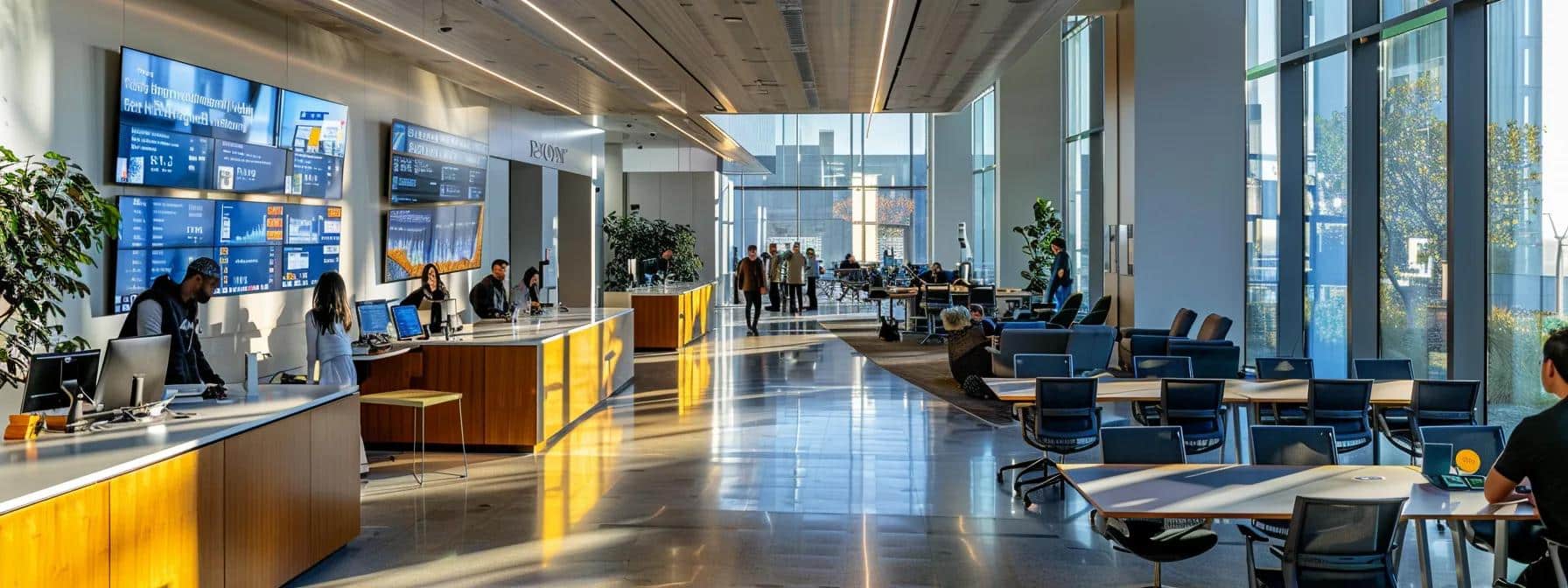 a dynamic office environment showcases it professionals deeply engaged in a collaborative discussion, surrounded by sleek servers and digital displays highlighting pricing models and performance metrics, emphasizing transparency and data-driven decision-making in managed service provision.