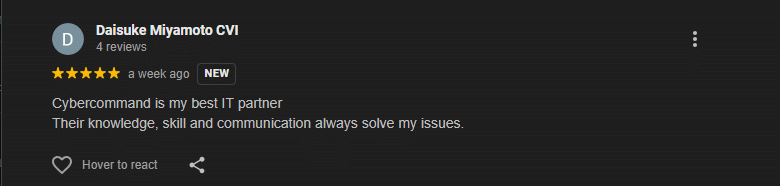 Google review screenshot — Review 07