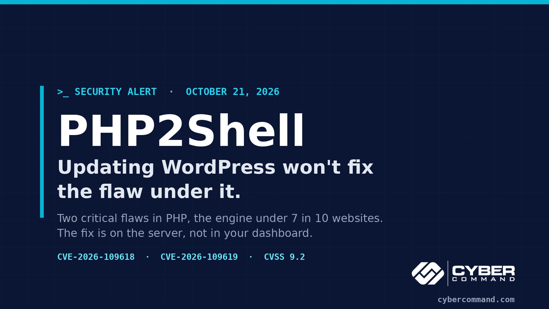 Updating WordPress Won't Fix the Flaw Under It